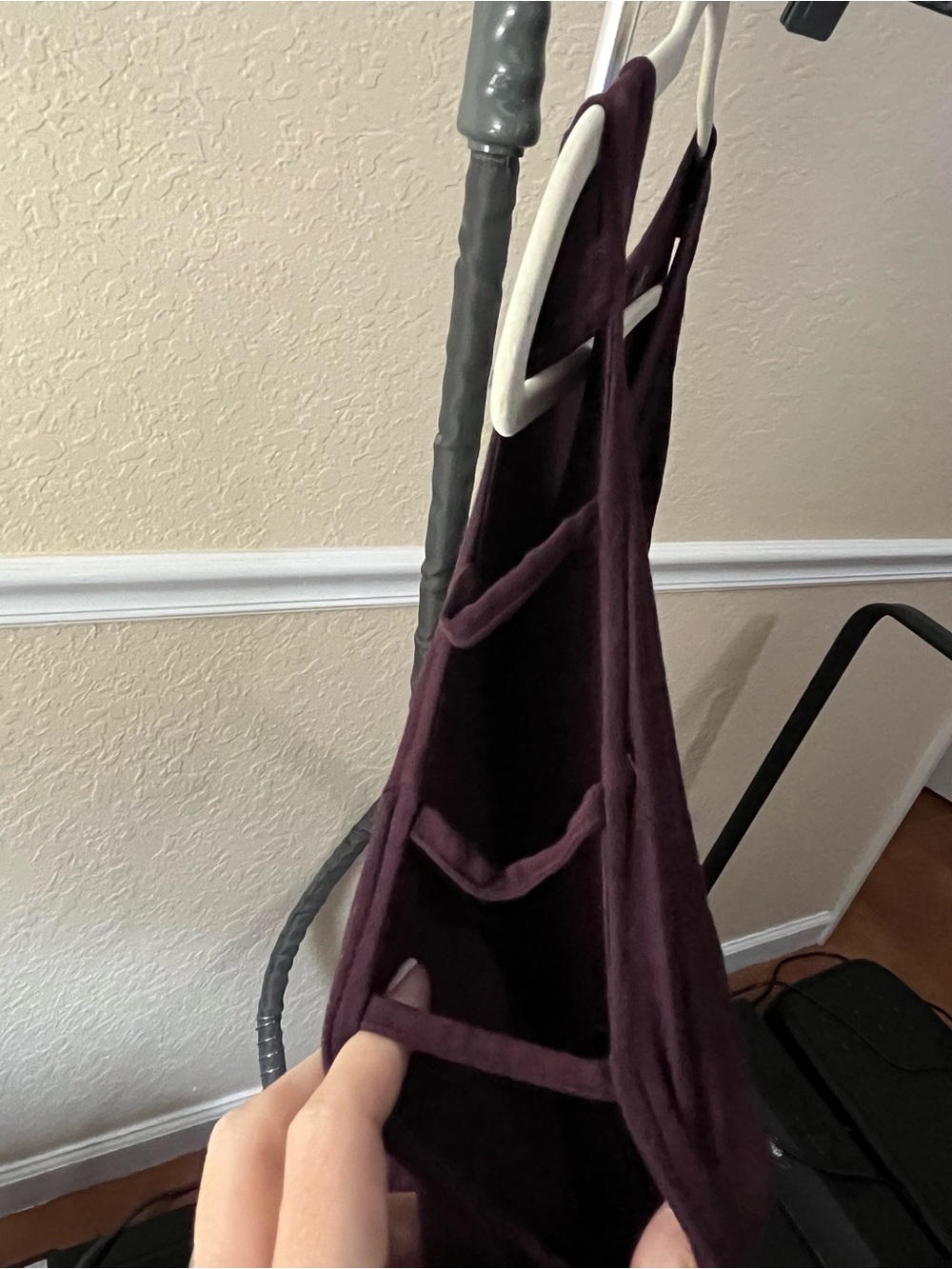 New York & Company Plum Cold-Shoulder Tank Top - Picture 3 of 3